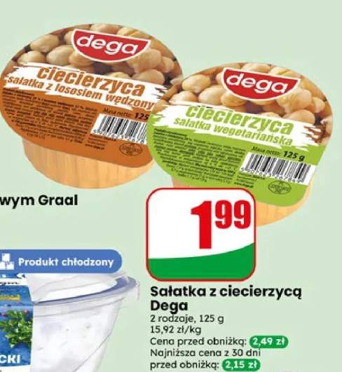 Sałatka z ciecierzycą wegetariańska Dega