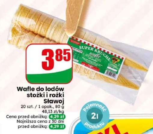 Wafle do lodów stożki i rożki Sławoj