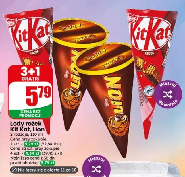 Lody rożek Lion Nestlé