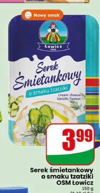 Serek śmietankowy o smaku tzatziki OSM Łowicz