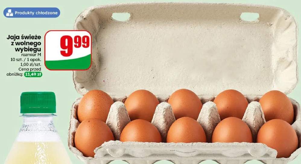 Jaja świeże z wolnego wybiegu rozmiar M