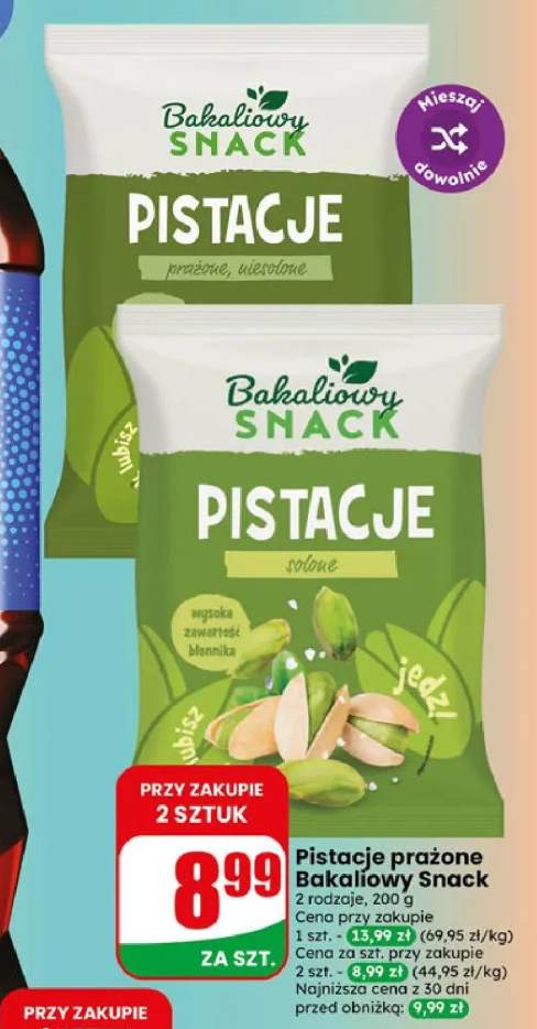 Pistacje prażone solone Bakaliowy Snack