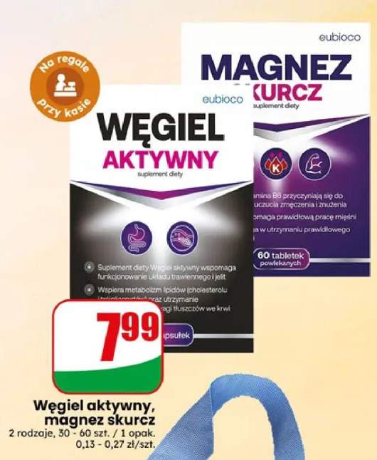 Suplement diety Magnez skurcz eubioco 60 tabletek powlekanych
