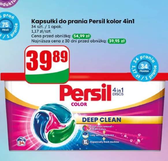Kapsułki do prania Persil kolor 4in1 Discs Deep Clean