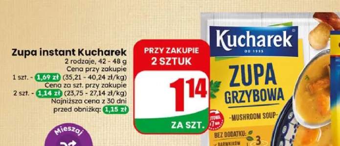 Zupa instant grzybowa Kucharek