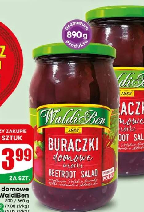 Buraczki domowe wiórki WaldiBen