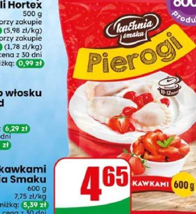Pierogi z truskawkami kawkami Kuchnia Smaku