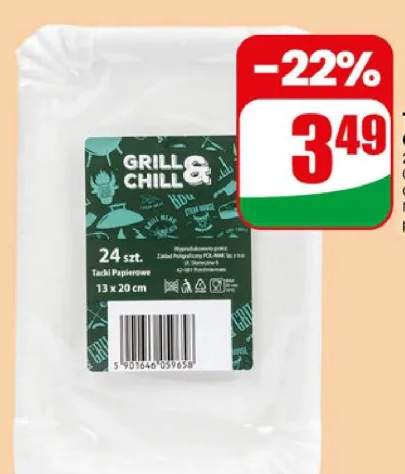 Tacki papierowe Grill & Chill