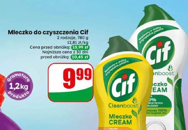 Mleczko do czyszczenia Cif Cleanboost Original