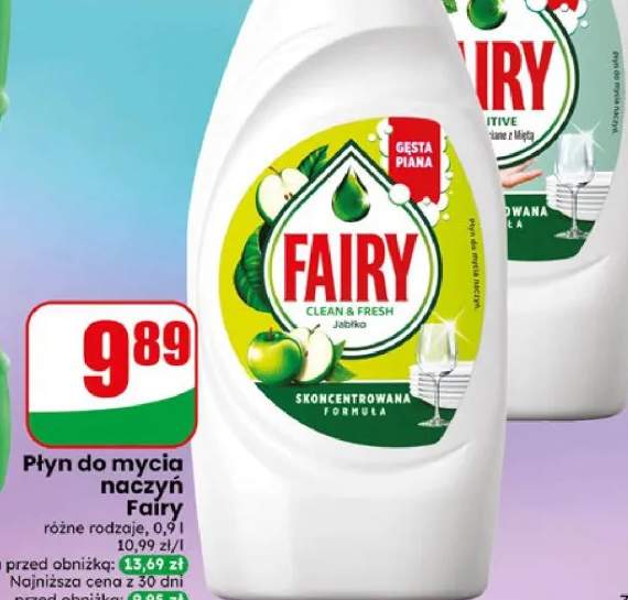 Płyn do mycia naczyń Fairy Clean & Fresh Jabłko