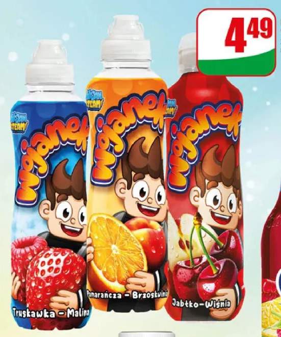 Napój niegazowany Wojanek Pomarańcza - Brzoskwinia