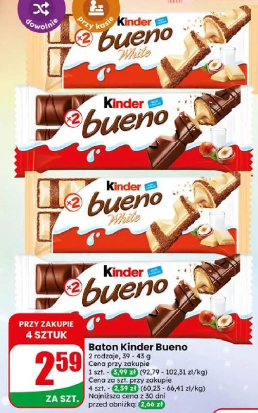 Baton Kinder Bueno White
