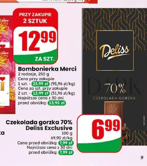 Czekolada gorzka 70% Deliss Exclusive
