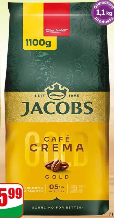 Kawa ziarnista Jacobs Café Crema Gold
