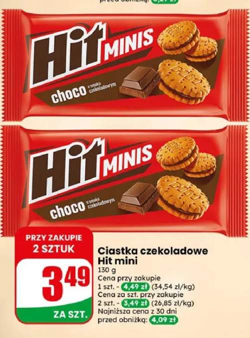Ciastka czekoladowe Hit mini choco