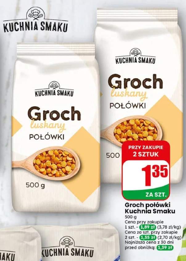 Groch łuskany połówki Kuchnia Smaku