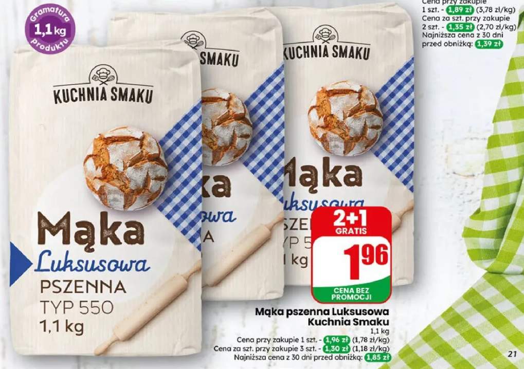 Mąka pszenna Luksusowa typ 550 Kuchnia Smaku