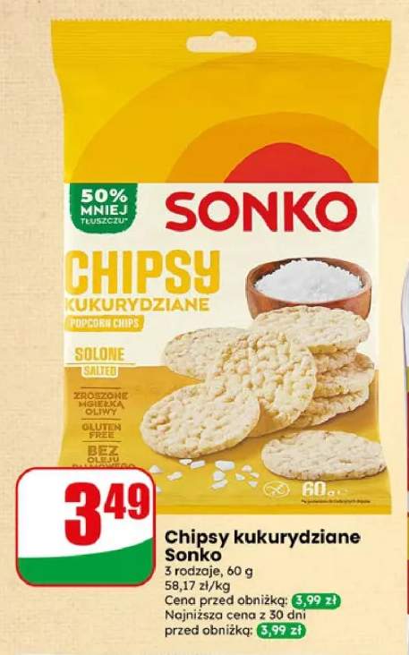Chipsy kukurydziane Sonko