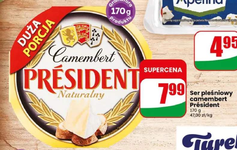 Ser pleśniowy camembert naturalny Président