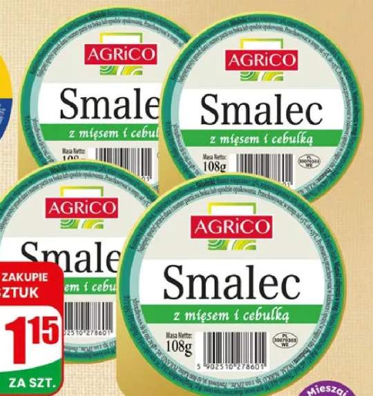 Smalec z mięsem i cebulką Agrico