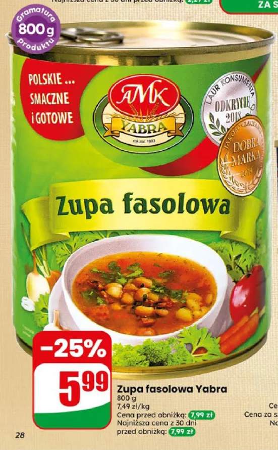 Zupa fasolowa Yabra