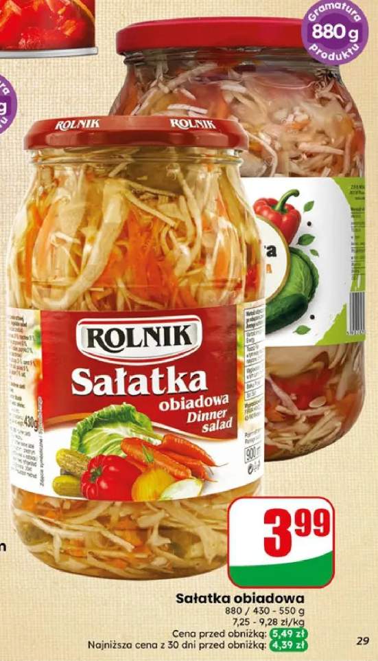 Sałatka obiadowa Rolnik