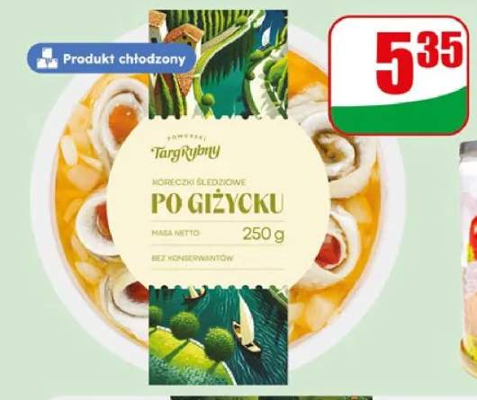 Koreczki śledziowe po giżycku Targ Rybny