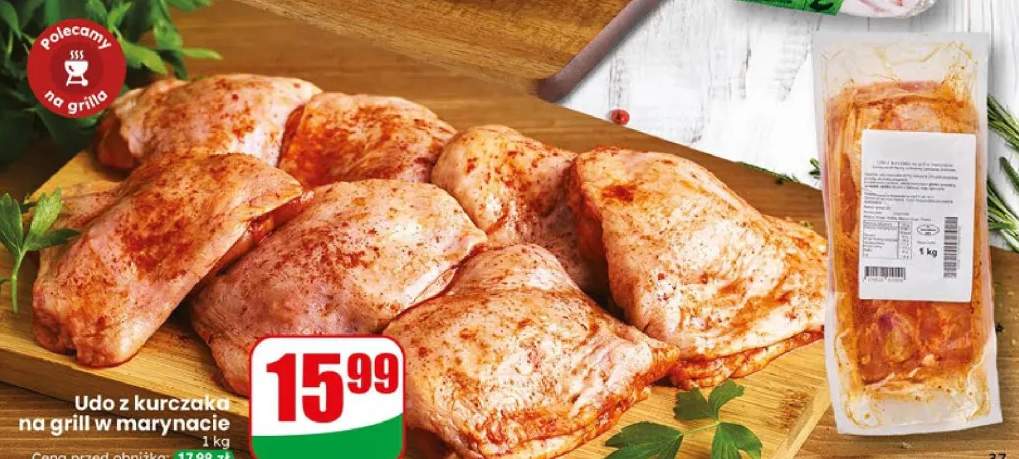 Udo z kurczaka na grill w marynacie