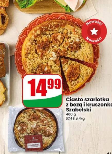 Ciasto szarlotka z bezą i kruszonką Szabelski