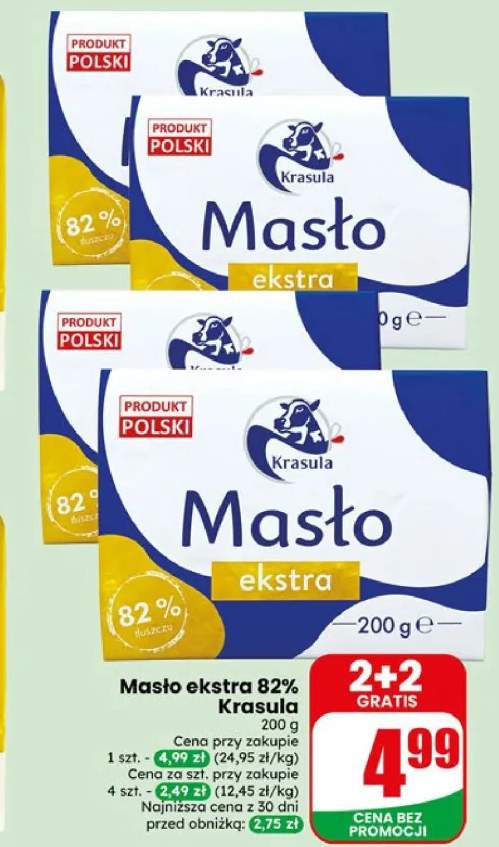Masło ekstra 82% Krasula