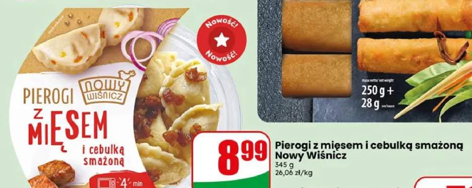 Pierogi z mięsem i cebulką smażoną Nowy Wiśnicz