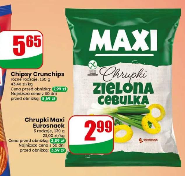 Chrupki Maxi Zielona Cebulka Eurosnack