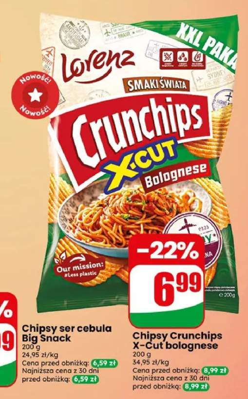 Chipsy Crunchips X-Cut Bolognese Lorenz