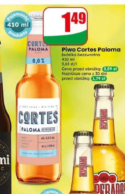 Piwo bezalkoholowe Cortes Paloma 0,0%
