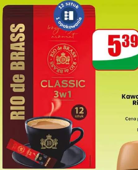 Napój kawowy 3w1 Rio de Brass 12-pak 18g