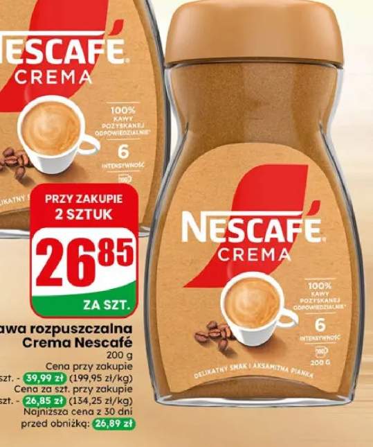 Kawa rozpuszczalna Crema Nescafé