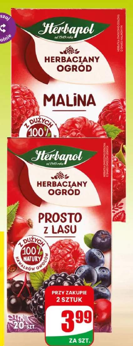 Herbatka owocowa Herbapol Herbaciany Ogród Malina