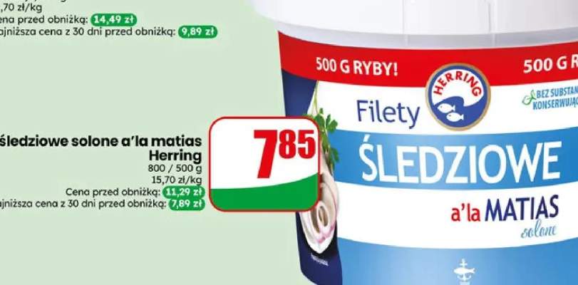 Filety śledziowe solone a'la matias Herring
