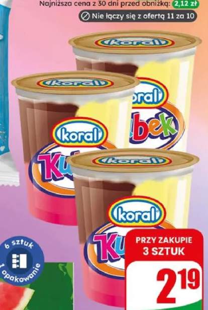 Lody kubek Koral