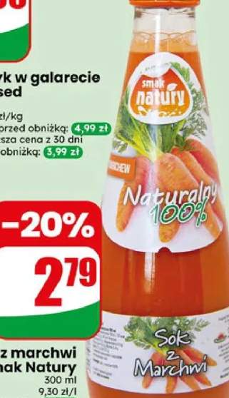 Sok z marchwi Smak Natury
