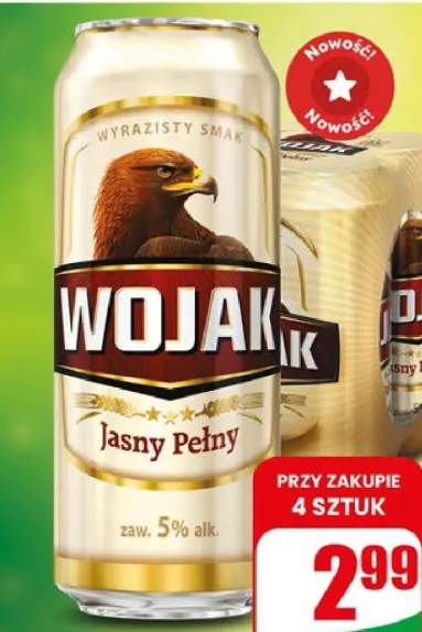 Piwo Wojak Jasny Pełny puszka