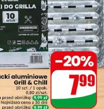 Tacki aluminiowe Grill & Chill 10-pak