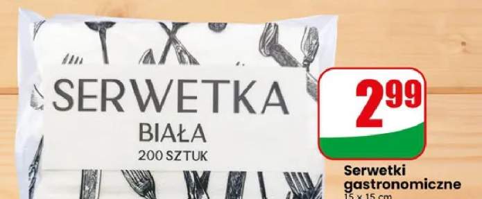 Serwetki gastronomiczne białe