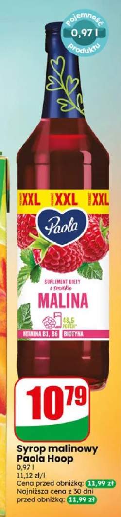 Syrop malinowy Paola Hoop