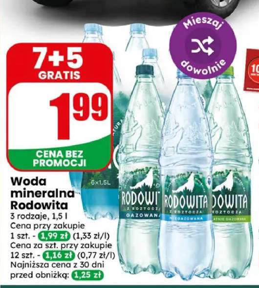 Woda mineralna Rodowita gazowana