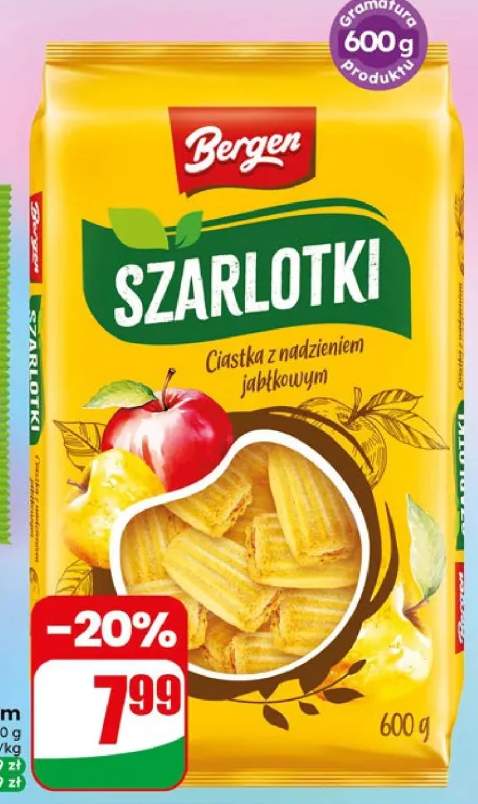 Ciastka z nadzieniem jabłkowym Szarlotki Bergen