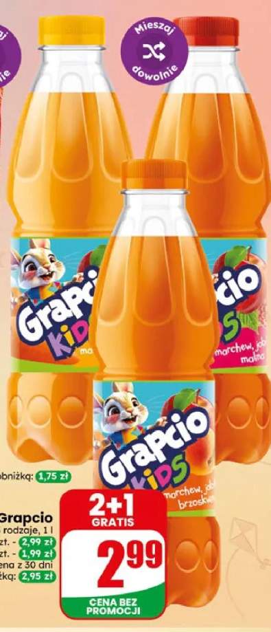 Sok Grapcio Kids marchew jabłko malina