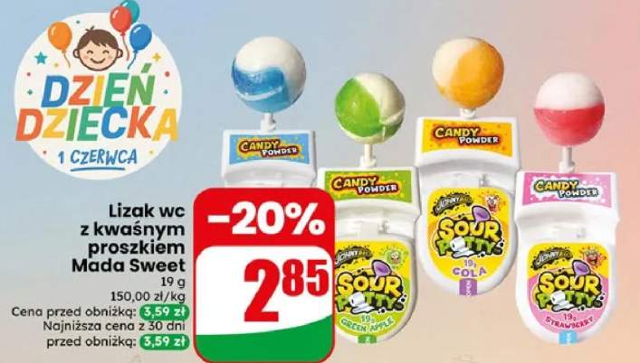 Lizak wc z kwaśnym proszkiem Mada Sweet