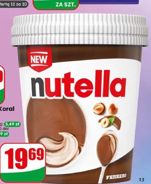 Lody w kubku Nutella