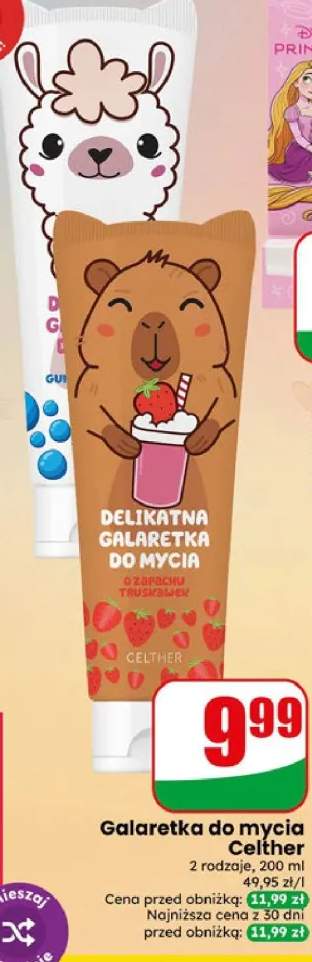 Galaretka do mycia Celther o zapachu truskawek